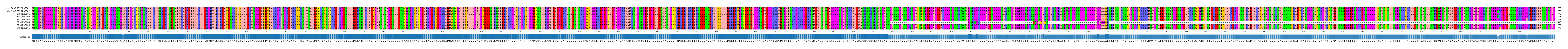 Multiple Alignments (by translate haplotype frequency)