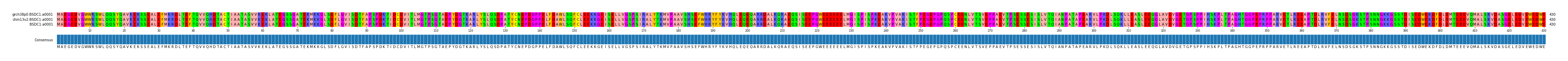 Multiple Alignments (by translate haplotype frequency)