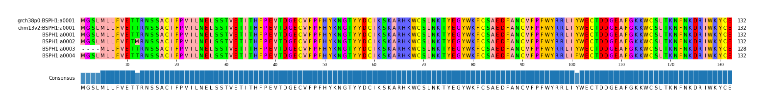 Multiple Alignments (by translate haplotype frequency)