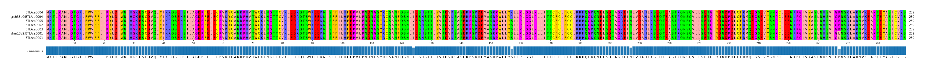Multiple Alignments (by translate haplotype similarity)