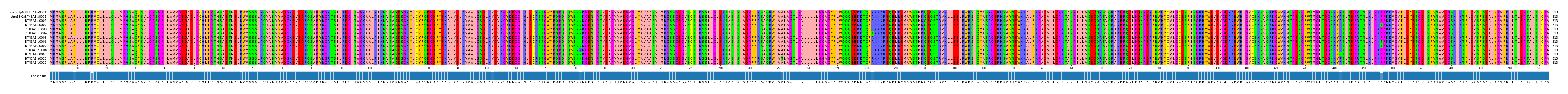 Multiple Alignments (by translate haplotype frequency)