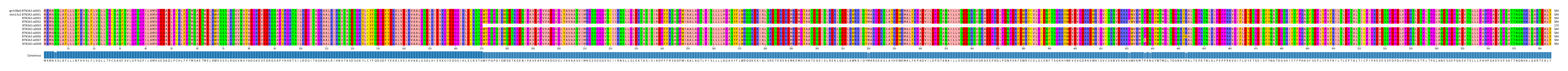 Multiple Alignments (by translate haplotype frequency)