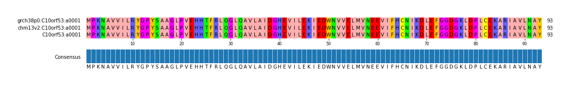 Multiple Alignments (by translate haplotype similarity)