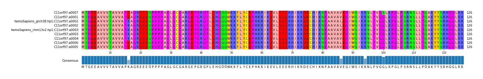 Multiple Alignments (by translate haplotype similarity)