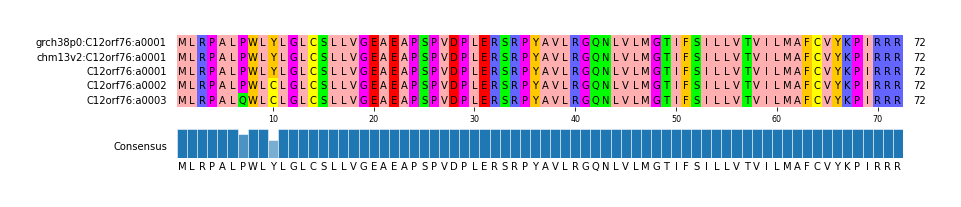 Multiple Alignments (by translate haplotype similarity)