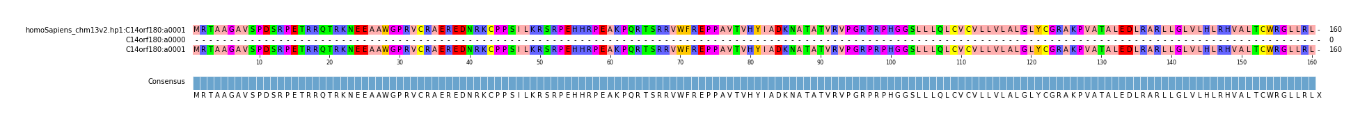 Multiple Alignments (by translate haplotype frequency)