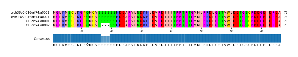 Multiple Alignments (by translate haplotype similarity)