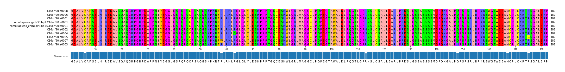 Multiple Alignments (by translate haplotype similarity)