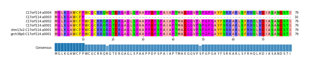 Multiple Alignments (by translate haplotype similarity)
