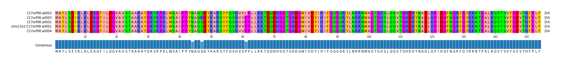 Multiple Alignments (by translate haplotype similarity)