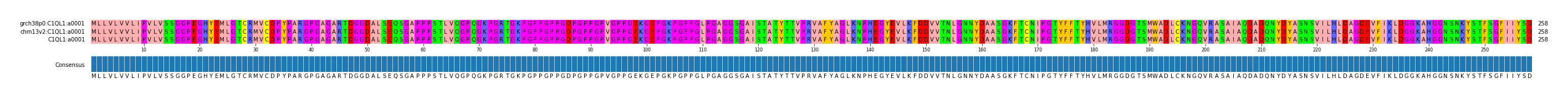 Multiple Alignments (by translate haplotype similarity)