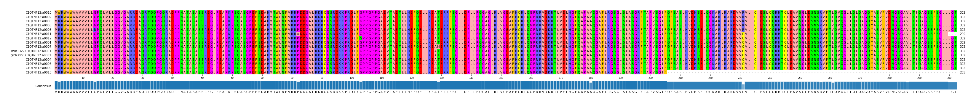 Multiple Alignments (by translate haplotype similarity)