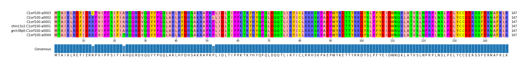 Multiple Alignments (by translate haplotype similarity)