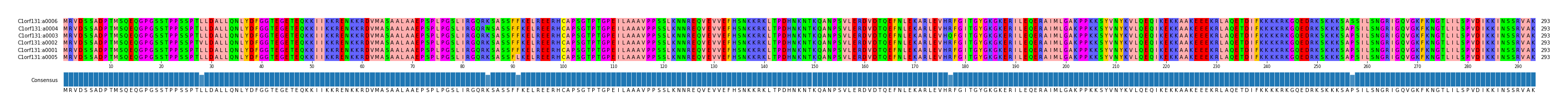 Multiple Alignments (by translate haplotype similarity)