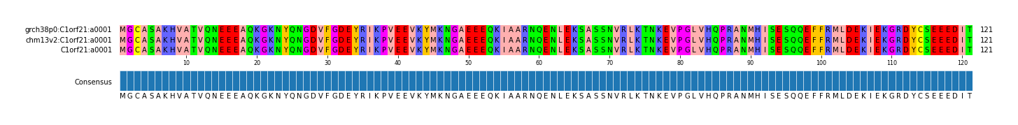 Multiple Alignments (by translate haplotype similarity)
