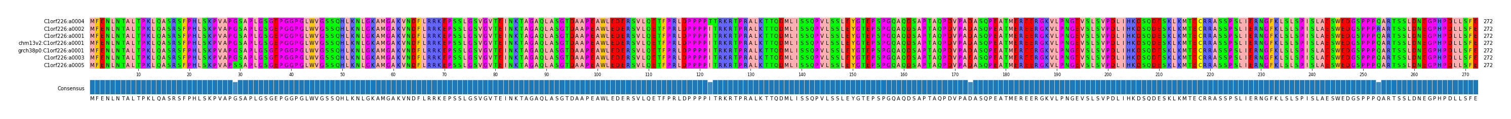 Multiple Alignments (by translate haplotype similarity)