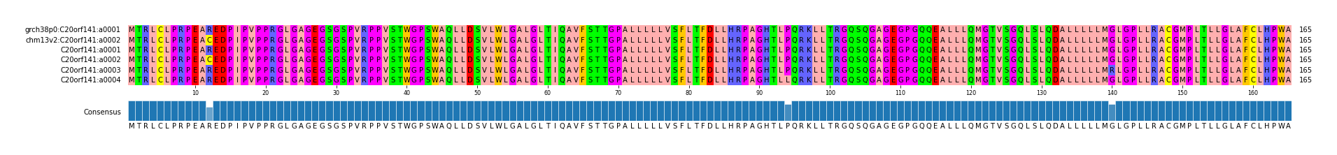 Multiple Alignments (by translate haplotype frequency)