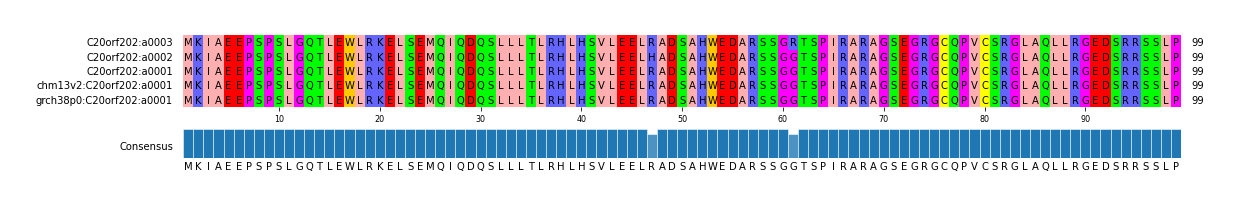 Multiple Alignments (by translate haplotype similarity)
