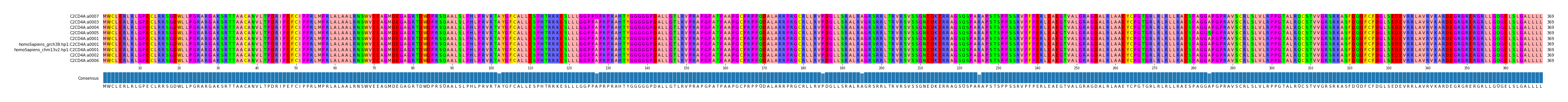 Multiple Alignments (by translate haplotype similarity)
