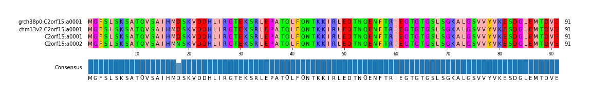 Multiple Alignments (by translate haplotype similarity)