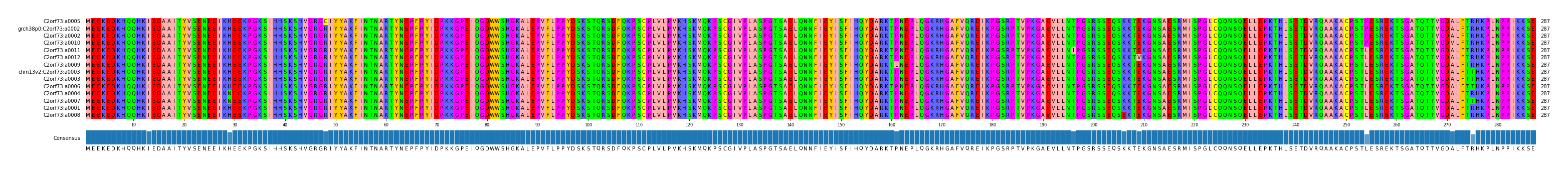 Multiple Alignments (by translate haplotype similarity)