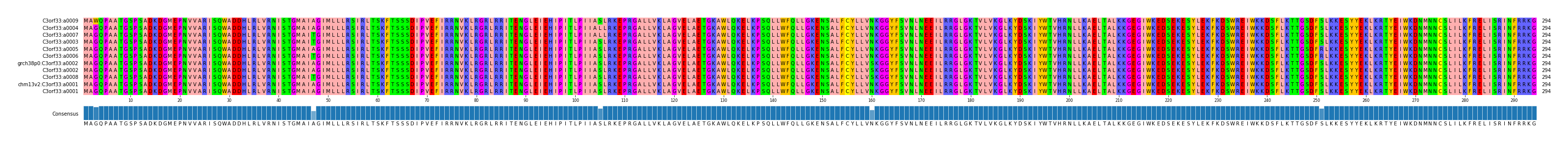 Multiple Alignments (by translate haplotype similarity)