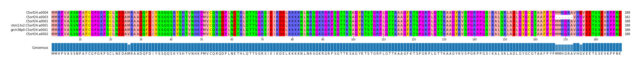 Multiple Alignments (by translate haplotype similarity)