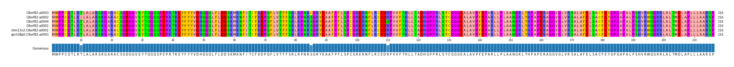 Multiple Alignments (by translate haplotype similarity)