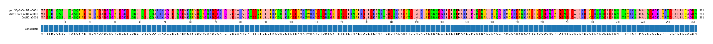 Multiple Alignments (by translate haplotype frequency)