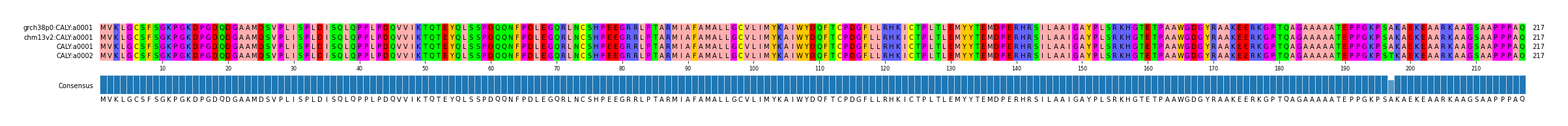 Multiple Alignments (by translate haplotype frequency)