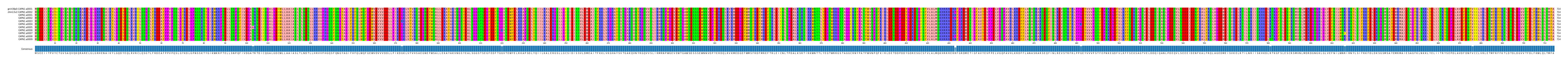 Multiple Alignments (by translate haplotype frequency)
