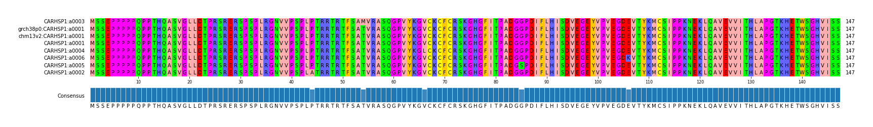 Multiple Alignments (by translate haplotype similarity)