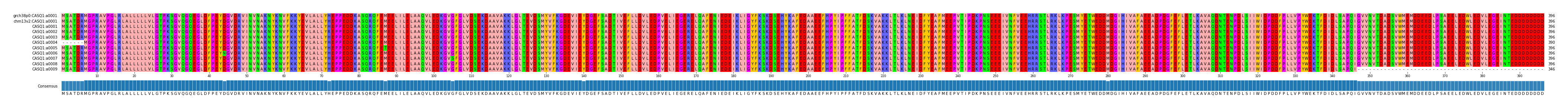 Multiple Alignments (by translate haplotype frequency)