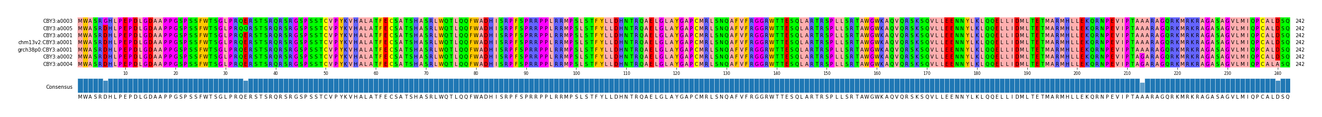 Multiple Alignments (by translate haplotype similarity)
