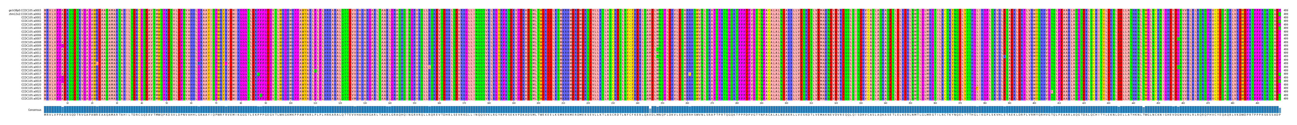 Multiple Alignments (by translate haplotype frequency)