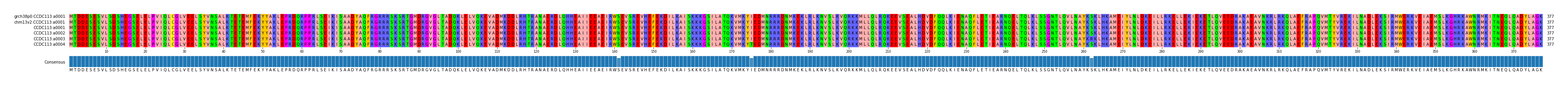 Multiple Alignments (by translate haplotype frequency)