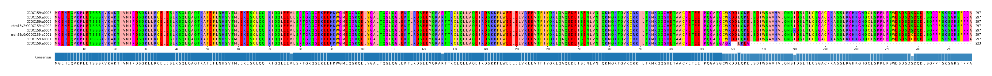 Multiple Alignments (by translate haplotype similarity)