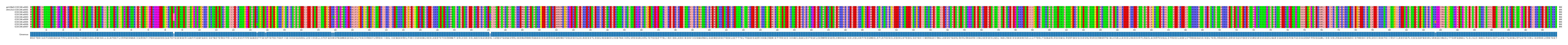 Multiple Alignments (by translate haplotype frequency)
