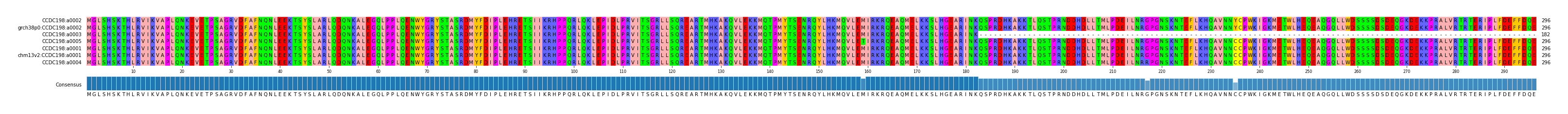Multiple Alignments (by translate haplotype similarity)