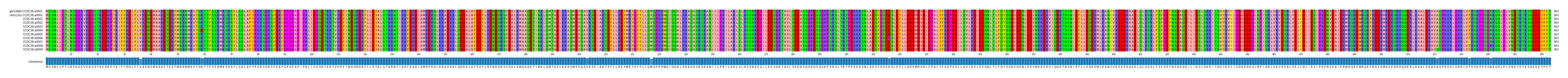 Multiple Alignments (by translate haplotype frequency)