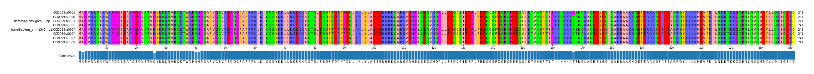 Multiple Alignments (by translate haplotype similarity)