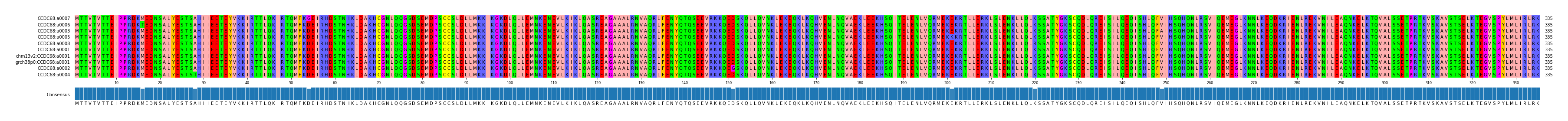 Multiple Alignments (by translate haplotype similarity)