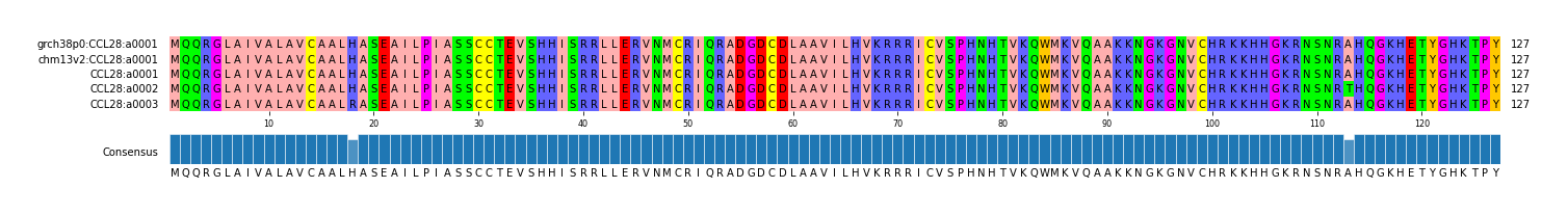Multiple Alignments (by translate haplotype frequency)