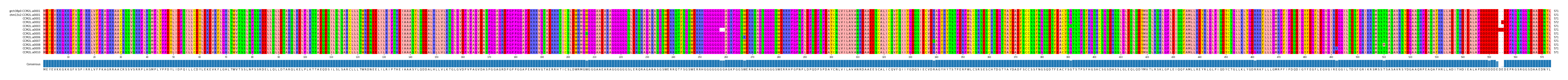 Multiple Alignments (by translate haplotype frequency)