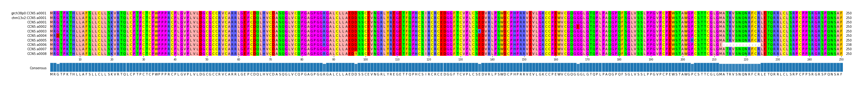 Multiple Alignments (by translate haplotype frequency)
