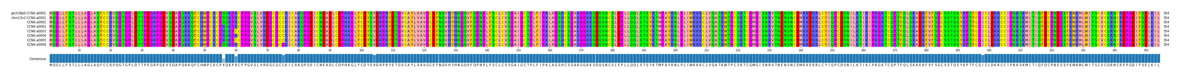 Multiple Alignments (by translate haplotype frequency)