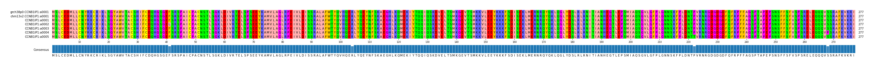 Multiple Alignments (by translate haplotype frequency)