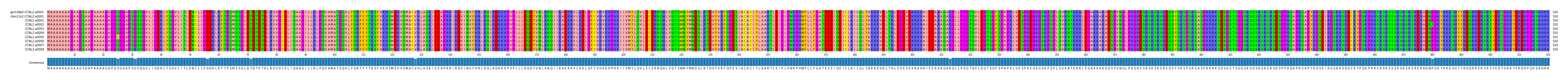 Multiple Alignments (by translate haplotype frequency)
