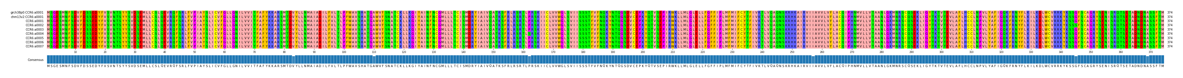 Multiple Alignments (by translate haplotype frequency)