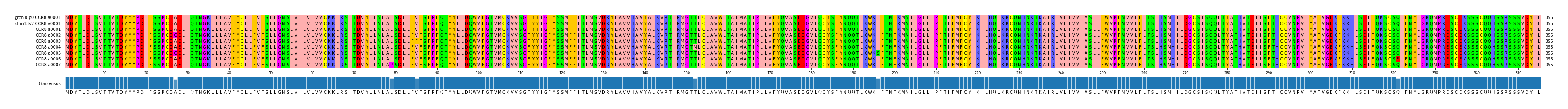 Multiple Alignments (by translate haplotype frequency)